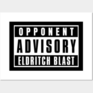 Opponent Advisory Eldritch Blast | DnD Warlock Class Posters and Art